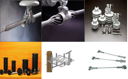 PLP utility network hardware and connectors